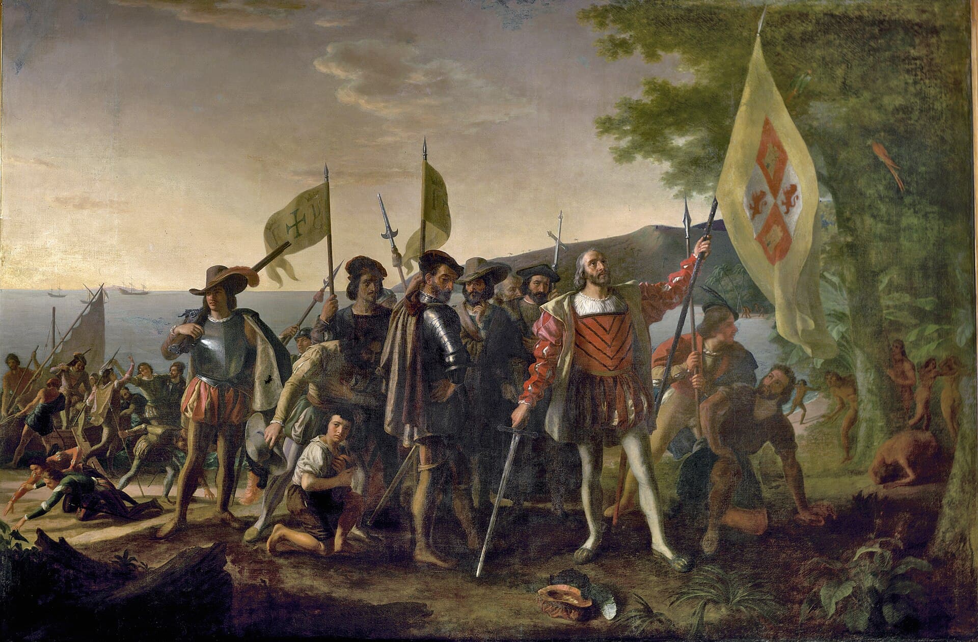 John Vanderlyn's painting of the landing of Columbus