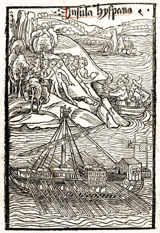 The printed 1493 letter of Columbus announcing the voyage